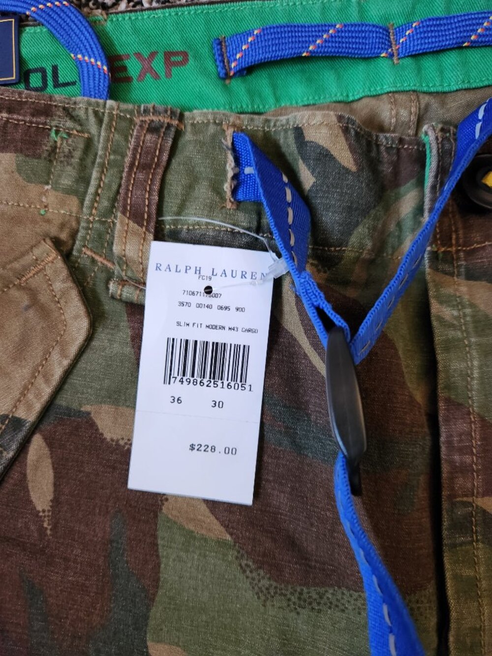 Polo Ralph Lauren 67 Expedition Terrain Utility Camo Cargo Pants Hi Tech 36 X30 - Picture 4 of 4